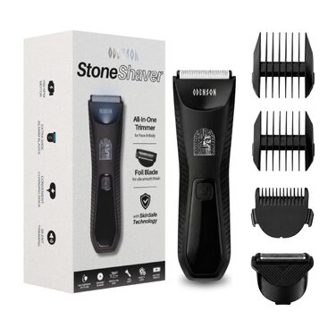 Odenson Stone Shaver: Бездротовий водонепроникний тример для гоління бороди та тіла, набір для догляду за чоловіками