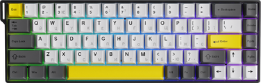 Ігрова магнітна клавіатура Ajazz AK680 V2 Ice Island Magnetic Switch (AK680-V2-I-BGY)