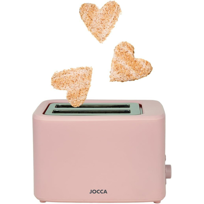 Тостер JOCCA Nature на 4 скибки, 7 режимів, розморожування, підігрів, анулювання, широкий слот, збір крихт, чорний