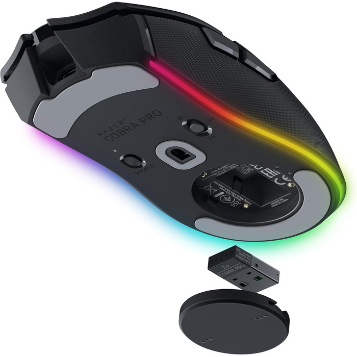 Ігрова миша Razer Cobra (чорна) — легка дротова миша з RGB-підсвіткою Chroma, оптичними перемикачами 3-го покоління та вагою 57 г