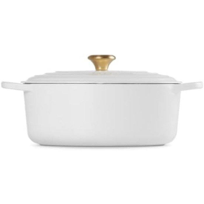 Овальний жаровий посуд Le Creuset 31 см із золотою ручкою
