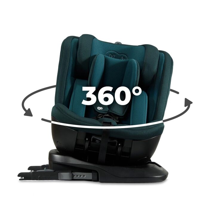 Дитяче автокрісло Kinderkraft XPEDITION2 I-Size 0-36 кг, обертальне 360°, з Isofix, регульована спинка та підголівник, для дітей 40-150 см, синє