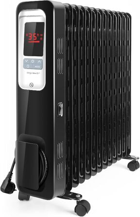 Електричний масляний радіатор Aigostar Oil Monster 33JHH 2500W з LCD-дисплеєм та термостатом
