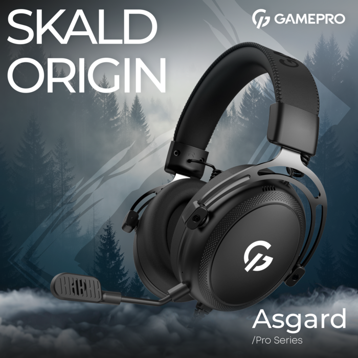 Бездротова ігрова гарнітура GamePro Asgard Skald (HS850B)