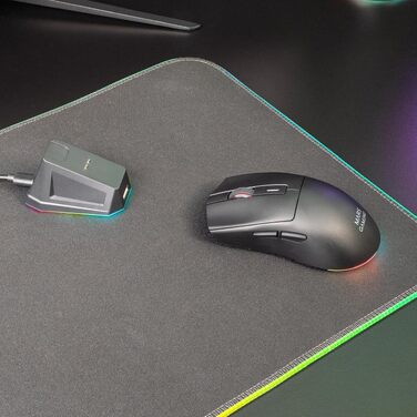 Бездротова ігрова миша Mars Gaming MMT3 RGB Flow, ультралегка 79г, 3200 DPI, біла