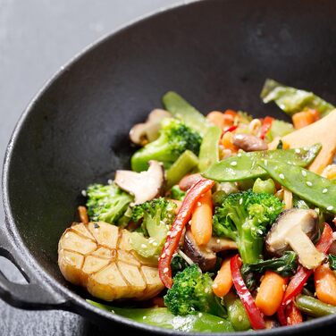 Kela Wok-набір з кришкою, індукційний, 36 см, чорний, для азіатської кухні