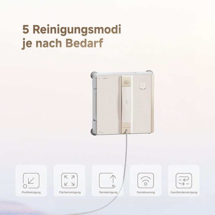 Робот-прибиральник вікон Dreame C1, 5500 Па, CornerClean, Dual Spray, інтелектуальна навігація