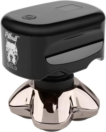 Чоловіча електробритва Skull Shaver Pitbull Gold Pro USB чорна