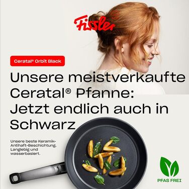 Набір сковорідок Fissler Ceratal Comfort & Classic, 4 предмети, керамічне покриття, антипригарні, для індукційних плит (24 та 28 см) з кришками