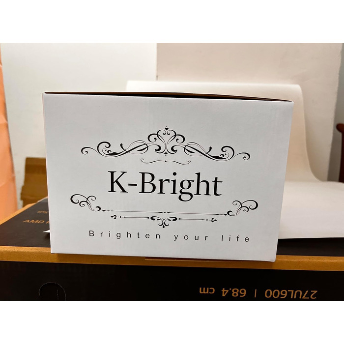 K-Bright Золота торшерна лампа LED, 4W, димер, сенсорне керування, металевий алюмінієвий корпус, для вітальні, спальні, офісу, додаткове освітлення (золото)