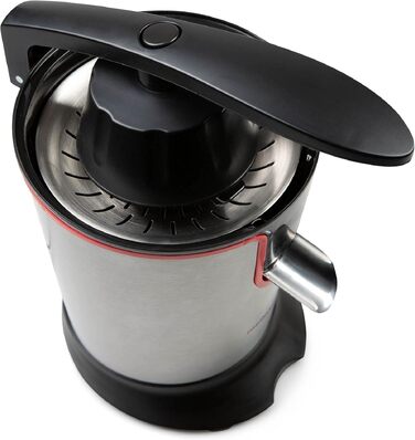 Соковижималка електрична Mellerware Juicy! 300W з системою Anti-Drop, 2 фільтри, для апельсинового соку (червона)
