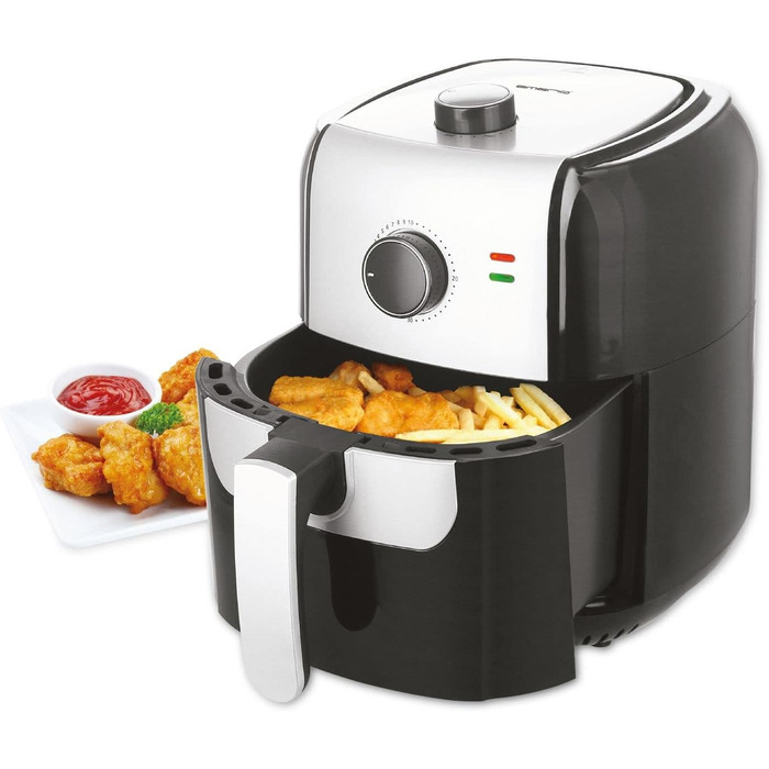 Електрична фритюрниця Emerio AF-123543 SmartFryer 5.5 л, аерофритюрниця без олії, 1400 Вт, чорна