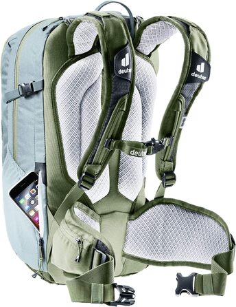 Жіночий велосипедний рюкзак Deuter Attack 18 SL з захистом, 18 л, шавлія/хакі