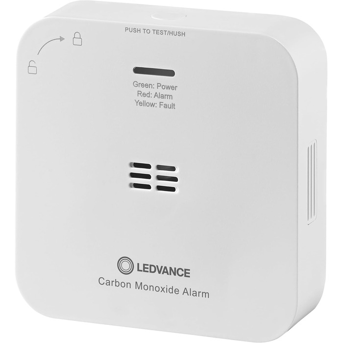 Розумний датчик чадного газу LEDVANCE SMART+ з WiFi, сертифікований EN 50291, білий