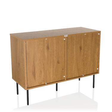 Сервант LINNO S 100x40x74 см, 2 дверцята, дуб, hjh LIVING