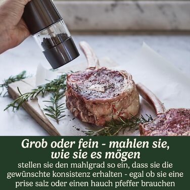 Електричний набір млинків для солі та перцю Cuisinart, акумуляторні, з регулюванням помолу та мірною кришкою, синій