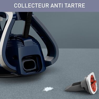 Праска Calor Ultragliss Anti-Calc Plus, синьо-срібляста, 250 г/хв, парова, система захисту від накипу