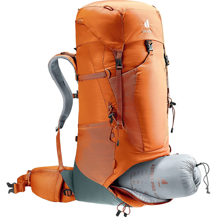 Туристичний рюкзак Deuter Aircontact Lite 50+10 л, chestnut-teal, легкий, для трекінгу