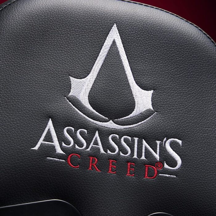 Ігрове крісло Subsonic Assassin's Creed для дорослих, ергономічне, з регульованою спинкою та підлокітниками, офіційна ліцензія