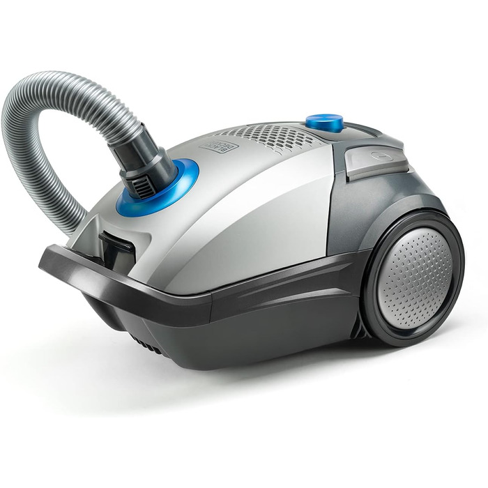 Пилосос з мішком BLACK+DECKER BXVMB700E, 700 Вт, 4 л, сірий
