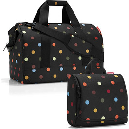 Дорожня сумка Reisenthel Allrounder L з великою косметичкою Toiletbag XL, додатковою сумкою, принт 