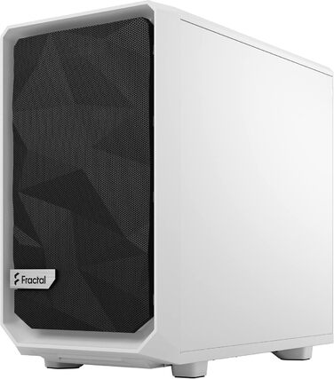 Корпус Fractal Design Meshify 2 Nano White TG Clear Tint, білий, скляна панель, компактний, для ігрових ПК