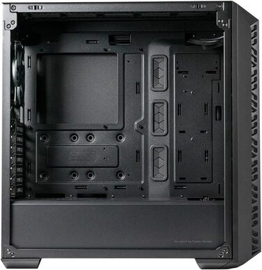Корпус для ПК Cooler Master MasterBox 520, Mid-Tower ATX, 4 встановлені вентилятори, гартоване скло, ARGB-контролер, чорний