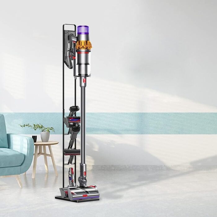 Підставка-органайзер Foho для пилососів Dyson Gen5, V15s, V15, V12 Slim, V11, V10, V8, V7, V6 — тримач аксесуарів, напольна, без свердління