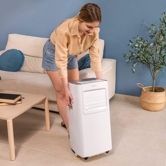 Мобільний кондиціонер Cecotec ForceClima 7100 7000 BTU з пультом ДУ, LED-дисплеєм, 4 режими, 2 швидкості, охолодження до 15 м²