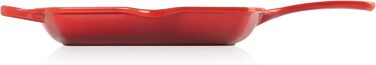 Сковорода-гриль LE CREUSET Signature з чавуну, квадратна, 26 см, для всіх типів плит (включно з індукційними), 2,86 кг, колір Deep Teal