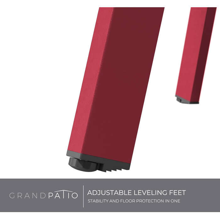 Стіл Grand Patio Bossa Nova Rot для балкона, вітальні та офісу, металевий, легкий монтаж, кавовий столик для вулиці та приміщень