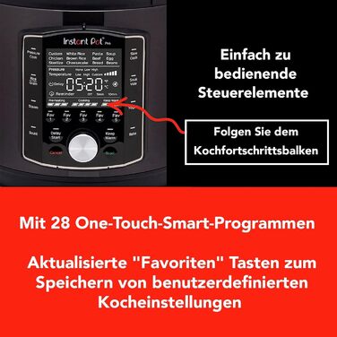 Мультиварка Instant Pot Pro 10-в-1, 5,7 л, 1200 Вт, електрична, швидковарка, рисоварка, пароварка, для йогурту, стерилізатор, Sous Vide, чорна нержавійка