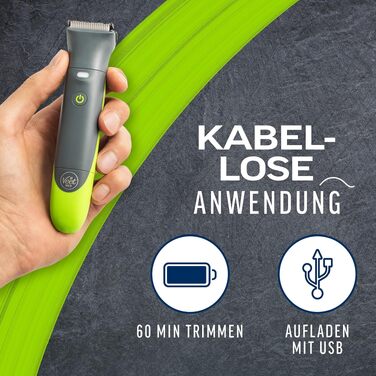 Veet Men Intimate Trimmer – Триммер для інтимної зони чоловічий, водонепроникний, для тіла та обличчя