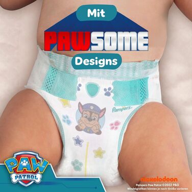 Підгузки Pampers Baby-Dry Paw Patrol Edition розмір 6 (13-18 кг), 164 шт, максимально надійний захист від протікань