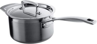 Каструля Le Creuset з нержавіючої сталі з кришкою, Ø 16 см, для всіх типів плит (включаючи індукцію), срібна