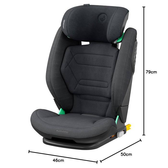 Дитяче автокрісло Maxi-Cosi RodiFix Pro² i-Size (100–150 см, 3.5–12 років) з ISOFIX, ClimaFlow та захистом G-CELL, Graphite