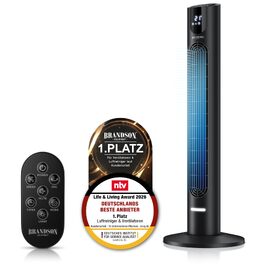 Вентилятор Tower Brandson DC Eco - тихий, 8 швидкостей, нічний режим, дистанційне керування