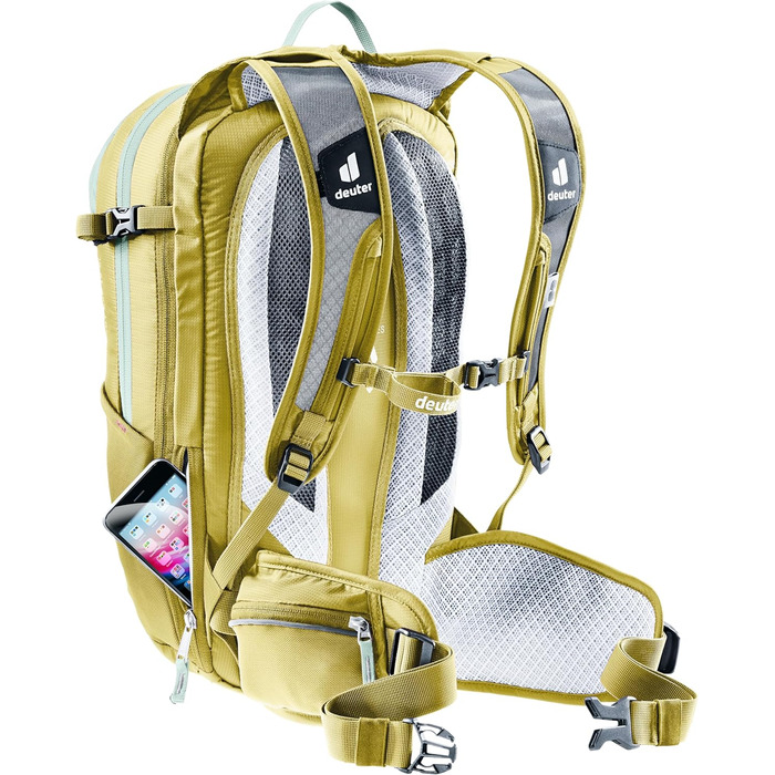 Жіночий велосипедний рюкзак Deuter Compact EXP 12 SL 12 л, блакитний/лаймовий