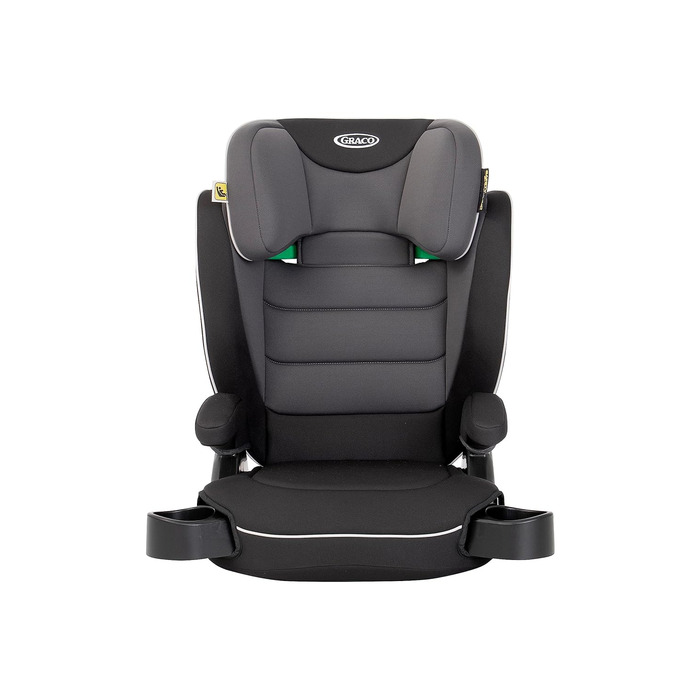 Автокрісло Graco Logico™ L i-Size R 129: 3,5-12 років, 100-150 см, регульовані підлокітники, знімний чохол, кріплення ременем безпеки, чорний колір, Midnight