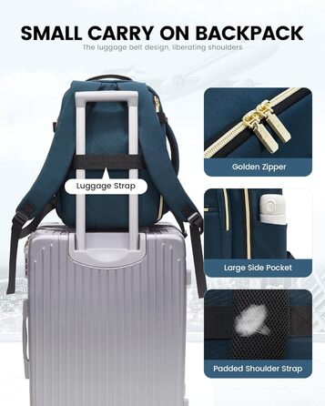 Рюкзак LOVEVOOK для ручної поклажі Ryanair, 40x20x25 см, для ноутбука 13,3