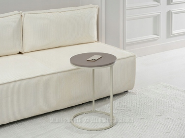 Круглий столик Mebel-Partner, 40 x 40 x 61 см, кремовий, бежеві відтінки