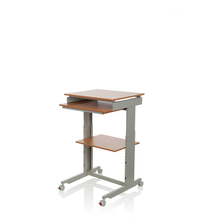 Комп'ютерний стіл-робоча станція WORKSTATION, сірий / бук, hjh OFFICE