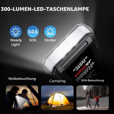 Бустерний пускач TOPDON JS3000 Powerbank 24000mAh 2500A для авто (бензин до 9л, дизель до 7л) з LED-ліхтарем та сумкою