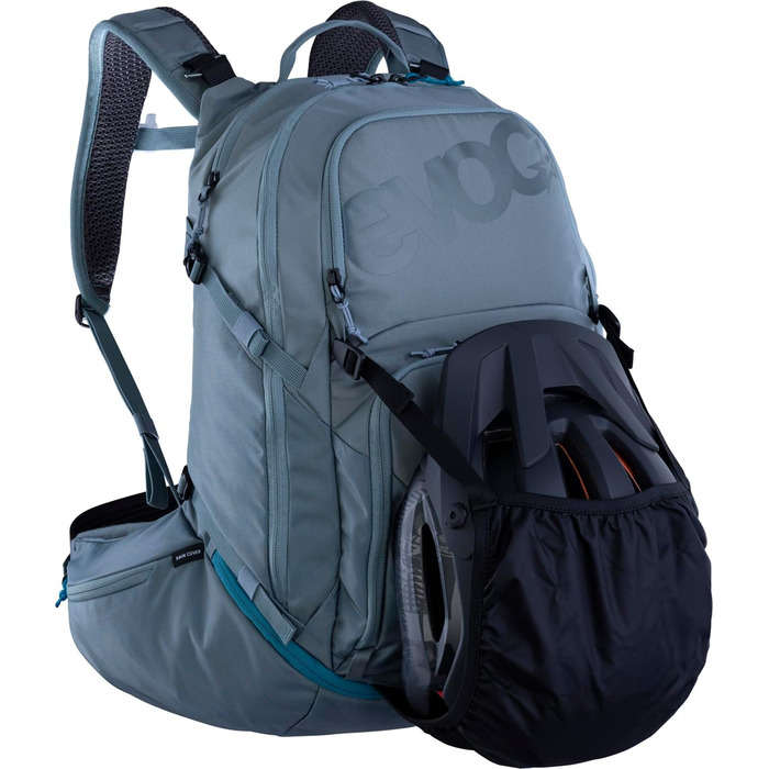 Рюкзак EVOC Explorer Pro 26 л сталевий, з системою вентиляції спини, поясом Airo Flex, відділенням для питної системи та дощовиком – якісний міський та туристичний рюкзак