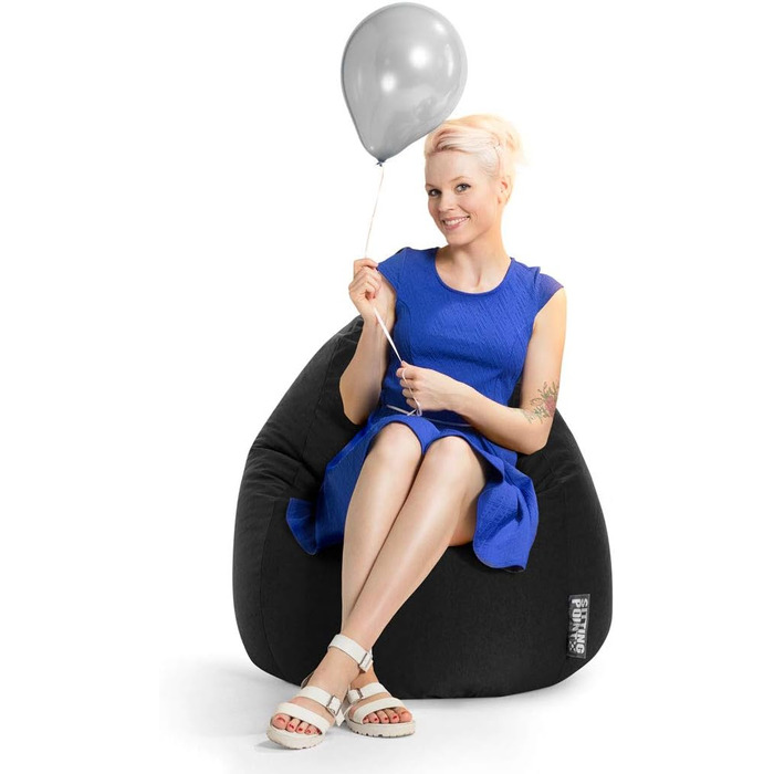 Крісло-мішок Easy XL 220 л чорний для відпочинку