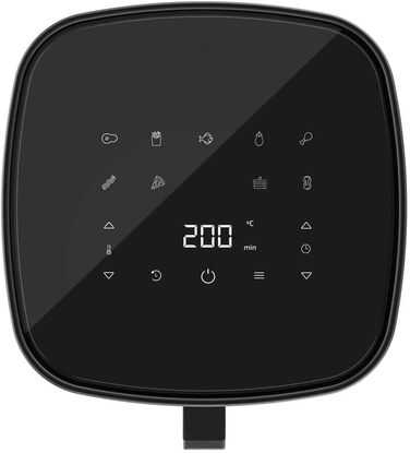 Фритюрниця без олії Cecotec Cecofry 6000 Full, 6 л, 1700 Вт, PerfectCook, 12 режимів, чорний колір