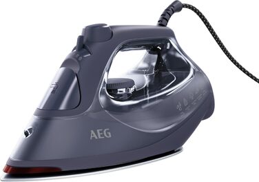 Парова праска AEG Serie 6000 SI6-1-2MN, 2400 Вт, потужний паровий удар 200 г, система антикальцік, автоматичне вимкнення, Misty Navy