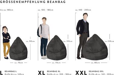 Крісло-мішок SITTING POINT Easy XL 220 л, синє, MAGMA