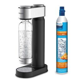 Сифон для газування води Philips GoZero ADD4902BK/10, пластиковий, 1 л, чорний