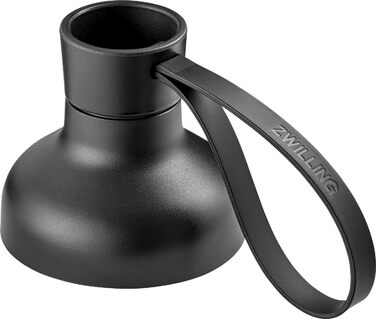 ZWILLING 2-в-1 пляшка для напоїв і міксерний контейнер 600 мл, прозора/чорна, аксесуар з кришкою